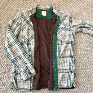 Life/After/Denim long sleeve plaid shirt